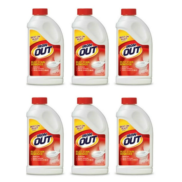 Iron OUT Rust Stain Remover Powder, 1 lb 12 oz, 6 Bottles