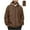 Brown, variant on Men's Big and Tall Solid Color Outdoor Waterproof Climb Sport Jacket with Zipper Pocket and Hooded Long Sleeve