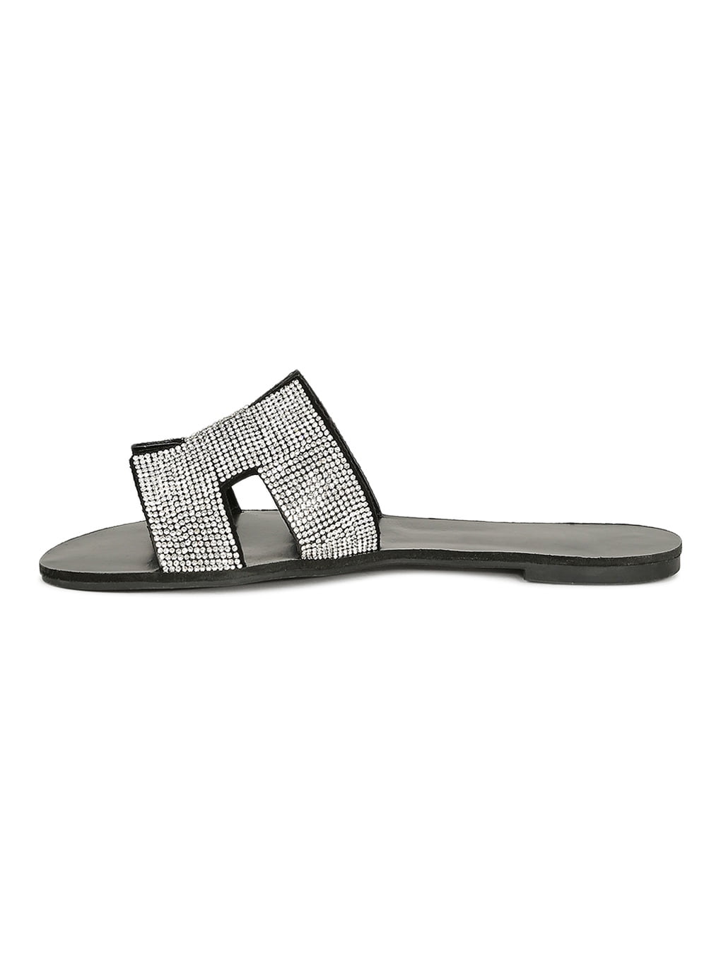 rhinestone h sandals