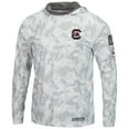thumbnail image 2 of Men's Colosseum Arctic Camo South Carolina Gamecocks OHT Military Appreciation Long Sleeve Hoodie Top, 2 of 4