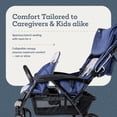 thumbnail image 6 of Foundations Gaggle Odyssey 4-Seat Quad Stroller, Reclining Bench Seats with Canopy, Black​, 6 of 8
