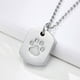 thumbnail image 1 of Collar de urna Yinane para mascotas acero ajustable plata, 1 of 8