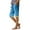 Royal Blue_005, variant on Bermuda Shorts Women Casual Knee Length Relaxed Fit Beach Shorts 2026 New Boho Striped Floral Print Athletic Shorts with Pocket White S