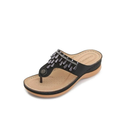 

Womens Shoes Slope Heel Low Heeled Sandals Plus Casual Slippers Flip Flops Summer Open Toe Slide Sandals Comfortable Flats Flip-Flops Sandal Casual Platforms Wedge Sandals Heeled Sandals A3184