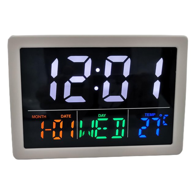 Regalo llevado de decoración del reloj de cabecera del despertador de Digitaces para , exhibición Sunnimix reloj digital pantalla grande