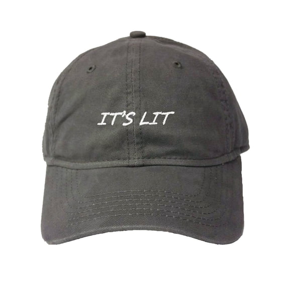 Go All Out Adult It's Lit Embroidered Deluxe Dad Hat