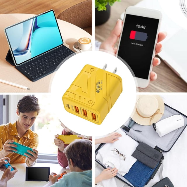 Oliegs Heated Blanket 40W Fast Charging Power Station 3 USB & 1 PD Ports Efficient Charger For All Your Devices Compact Design Universal Compatibility Chocolate