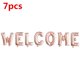 thumbnail image 3 of 1 juego de globos de aluminio con letras de bienvenida a casa de oro rosa de 16 pulgadas, suministros para fiestas y eventos de bienvenida a casa, globos de aire inflables, decoración, 3 of 5