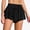 Black, variant on Womens 2-IN-1 Swim Board Shorts High Waisted Quick Dry Flowy Board Trunks with Pockets