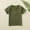 Army Green, variant on Toddler Short Sleeve Henley Shirt Boys Ribbed T-Shirt 2-6Years Summer Tops