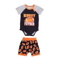 thumbnail image 1 of Mameluco de verano,Ropa de bebé recién nacido pantalones cortos mameluco de manga corta,Conjunto de mameluco de pieza de algodón para niños pequeños,Conjunto de mono de mameluco 12 a 18M, 1 of 8