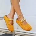thumbnail image 5 of DIVVce Mesh Pearl Accent Mary Jane Mules For Women Closed Toe Slip On Comfort Casual Footwear, 5 of 8