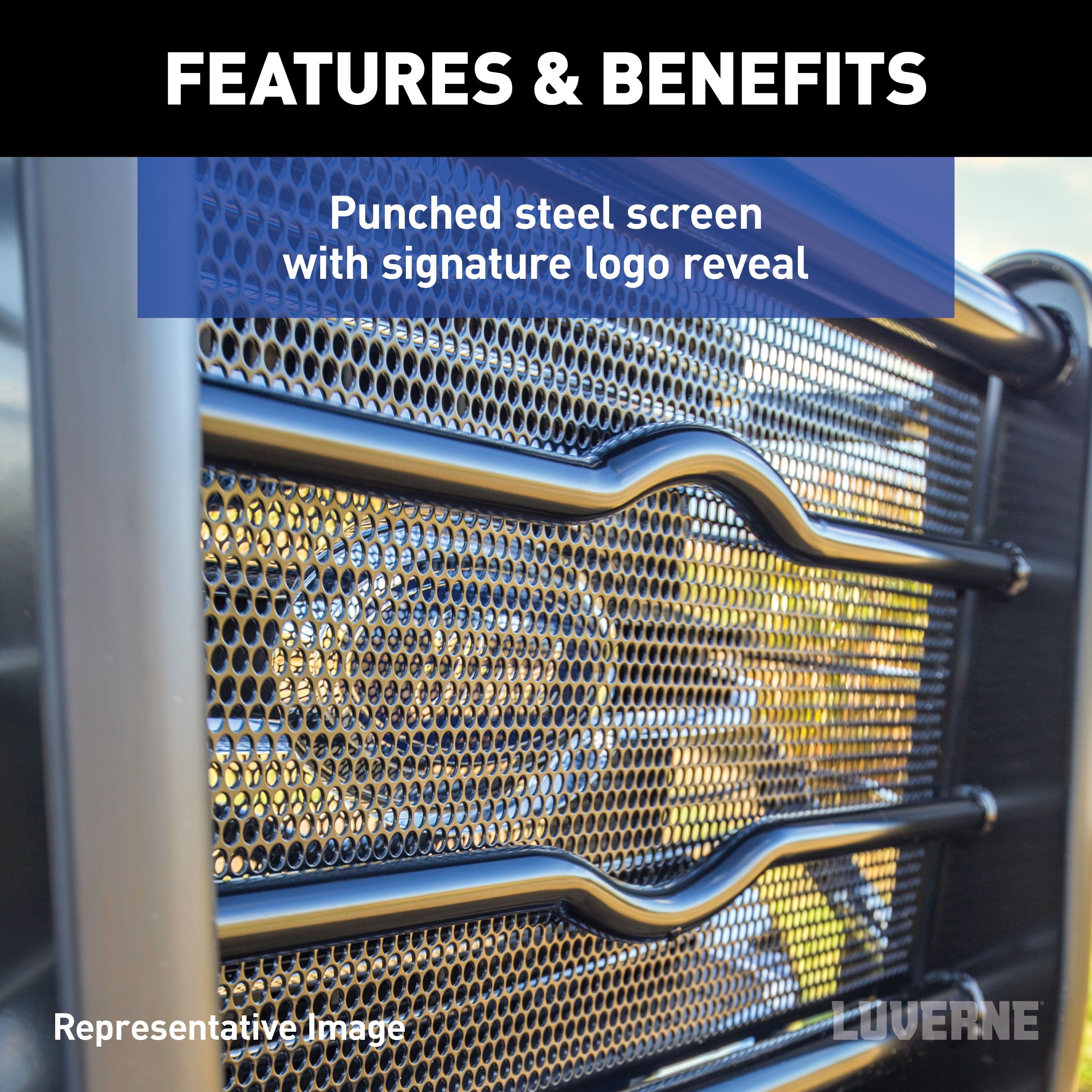 LUVERNE 320713-321610 Prowler Max Custom Black Steel Truck Grille Guard, Select Chevrolet Silverado 1500 Fits select: 2019 CHEVROLET SILVERADO LD