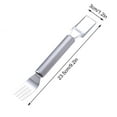 thumbnail image 3 of Clearance!2-In-1 Stainless Steel Fruit Cutter, 2024 New Portable Watermelon Cutter Slicer Tool Melon Cube Cutter, Watermelon Windmill Fork Slicer Cutter for Summer Family Party Camping, 3 of 9
