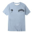 thumbnail image 4 of Bibifish Mens T Shirt Short Sleeve Crew Neck Color Block Print Athletic Tees Summer Casual Sports Workout Tops, 4 of 4