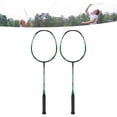 thumbnail image 3 of Badminton Rackets, Lightweight Comfortable Grip Play with Family and Friends, Set of 2 for Training and Recreation with Storage Bag, 3 of 7