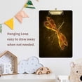 thumbnail image 7 of FMSHPON Golden Dragonfly Art Clipboard Hardboard Wood Nursing Clip Board and Pull for Standard A4 Letter 13x9 inches, 7 of 7