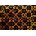 thumbnail image 4 of oneOone Cotton Silk Fabric Geometric & Floral Block Printed Fabric 1 Yard 42 Inch Wide, 4 of 4