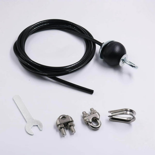 Fitness DIY Pulley Cable Machine System Biceps Strength Pulley Cable Machine System Home Lifting Cable Pulley Pull Training Sports Fixed 2.5m