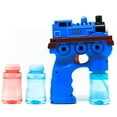 thumbnail image 2 of Retailery Train Bubble Gun Blaster, LED's, Train Sound, Battery Operated, Blue, 2 of 5