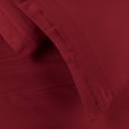 thumbnail image 3 of 650-Thread Count 100% Egyptian Cotton Mediumweight Solid Sheet Set with Deep Pockets Burgundy / Cal King, 3 of 4