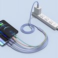 thumbnail image 4 of líneas de carga tipo c largas para arrastrar cinco cables de datos Android de carga rápida para Apple Huawei Glory OPPO, 4 of 5