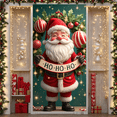 thumbnail image 5 of Festive Christmas Santa Claus Banner Decorative Ornaments Ho Ho Ho for Holiday Party Celebration Indoor Decoration, 5 of 9