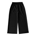 thumbnail image 4 of Alitao Dress Pants Women Petite Pants Women's Linen Pants Summer Wide Leg Work Dress Pants Casual Slacks Business Pant Cotton Linen Trouser With Pockets Work Pants Women Lounge Pants Women Black XL, 4 of 8
