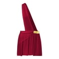 thumbnail image 6 of iiniim Men's Toga Costume Mythology Ancient Greek Caesar Roman Halloween Party Cosplay Fancy Dress Burgundy XL, 6 of 7