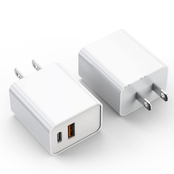 Bloque de carga DelTucci de 20 W con doble puerto USB C para iPhone 16/15