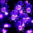thumbnail image 5 of Spider String Lights, Halloween 19.7ft 40 LED Purple Spider LED String Lights, Waterproof Light for Outdoor, Indoor Decor, Halloween Lighting for Yard, Home, Party Decorations, 5 of 9