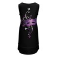 thumbnail image 3 of Mardi Gras. Mask with Fleur De Lis. Sleeveless U-Neck Fake Two Piece Dress luxury evening dress woman for wedding, 3 of 6