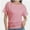 Pink, variant on Womens Short Sleeve Boat Neck Side Shirring Dolman Drape Top