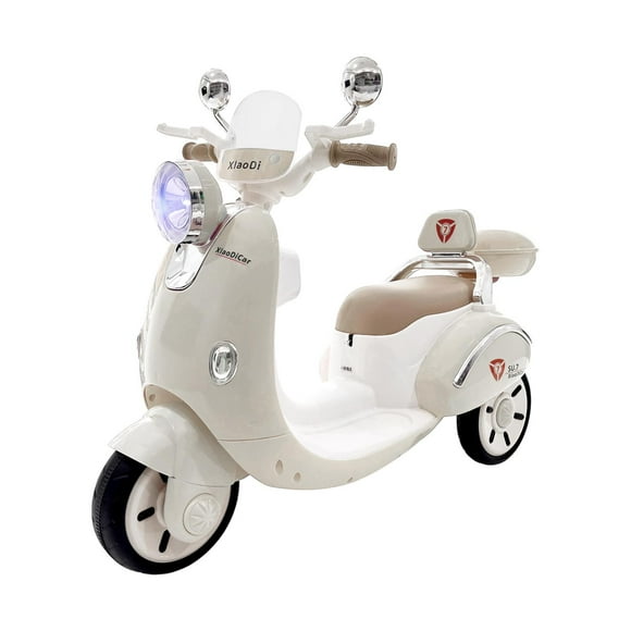 Motocicleta Montable Con Luces, Sonido, Eléctrica Para Niñas gris