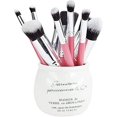 thumbnail image 2 of Juego de brochas de base en polvo para rostro y contorno de ojos, maquillaje rosa, profesional, 10 Uds., 2 of 5