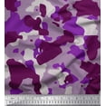 thumbnail image 1 of Soimoi Japan Crepe Satin Fabric Two Tone With White Camouflage Printed Fabric 1 Yard 42 Inch Wide, 1 of 3