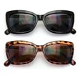 thumbnail image 2 of 2 Pairs BIFOCAL Women Big Lens Butterfly Reading SunGlasses - Fun Cateye Outdoor Readers - Black Tortoise Tinted Bifocals, 2 of 5