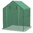 thumbnail image 2 of Outsunny Greenhouse 01-0472 Replacement Cover, 55" x 56.25" x 74.75", Green, 2 of 9