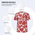 thumbnail image 4 of Balery Hearts Baseball Jersey for Men Casual Button Down Shirts Short Sleeve Active Team Sports Uniform-Medium, 4 of 9