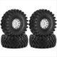 thumbnail image 1 of Juego de 4 Llantas de Goma con Bloqueo de Cuentas de Metal de 136 mm y 1,9 Pulgadas para Coche Teledirigido TRX4 D90 D110 para Axial SCX10 C A Escala 1/8/1/10 C, 1 of 5