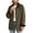 Coffee, variant on Women's Corduroy Collar Shacket Button Down Long Sleeve Shirt Jacket with Patch Pockets For Fall Winter