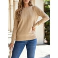 thumbnail image 5 of DOKOTOO Womens Sweaters 2024 Casual Crewneck Long Sleeve Lightweight Pullover Sweater Knit Tops, 5 of 5