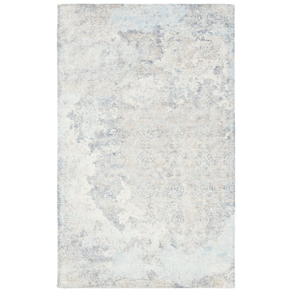 SAFAVIEH Restoration Vintage Lara Abstract Area Rug, Blue/Ivory, 5' x 8'