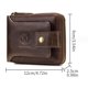 thumbnail image 2 of Cartera de cuero genuino para hombre, tarjetero con ventana para identificación y gran capacidad, 2 of 5
