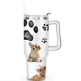 thumbnail image 2 of 40oz Dog Mom Tumbler - Leakproof Travel Coffee Mug with Handle - Cute Puppy Gift for Women Who Love Dogs - Double Wall Stainless, 2 of 7