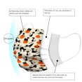 thumbnail image 3 of Máscara facial impresa desechable de Halloween con 3 capas de máscara de calabaza de tela fundida Spunlace para niños adultos estilo 1 (niños 14.5 * 9 cm) JAMW Sencillez, 3 of 5