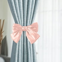 Bow Curtain Tiebacks, Colorful Elegant Lace Ribbon for Curtains, Portable Bow Curtain Tiebacks Clip, Tie Backs for Curtains, Home Decor Party Wedding Living Room Curtain Decoration Clip, 21x13cm