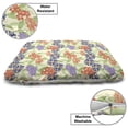 thumbnail image 3 of Floral Pet Bed, Doodle Interpretation of Blossoming Summer Flowers, Chew Resistant Pad for Dogs and Cats Cushion with Removable Cover, 24" x 39", Multicolor, by Ambesonne, 3 of 4
