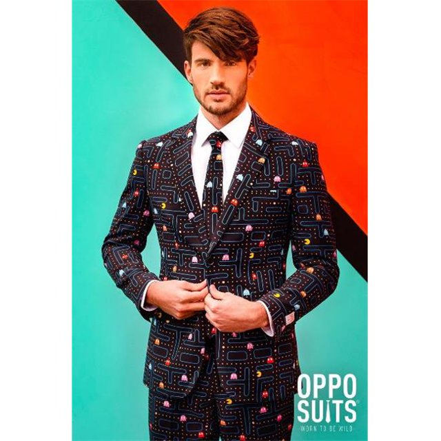 Opposuits OSUI-0045-EU50 Pac Man3 Piece Novelty Occasion Suits for Men, US Size 40