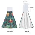 thumbnail image 3 of Yayeee Kitchen Hanging Hand Towels Set of 2 with Loop Bathroom Absorbent Tie Towel, Art Water Lilies Pattern, 3 of 7